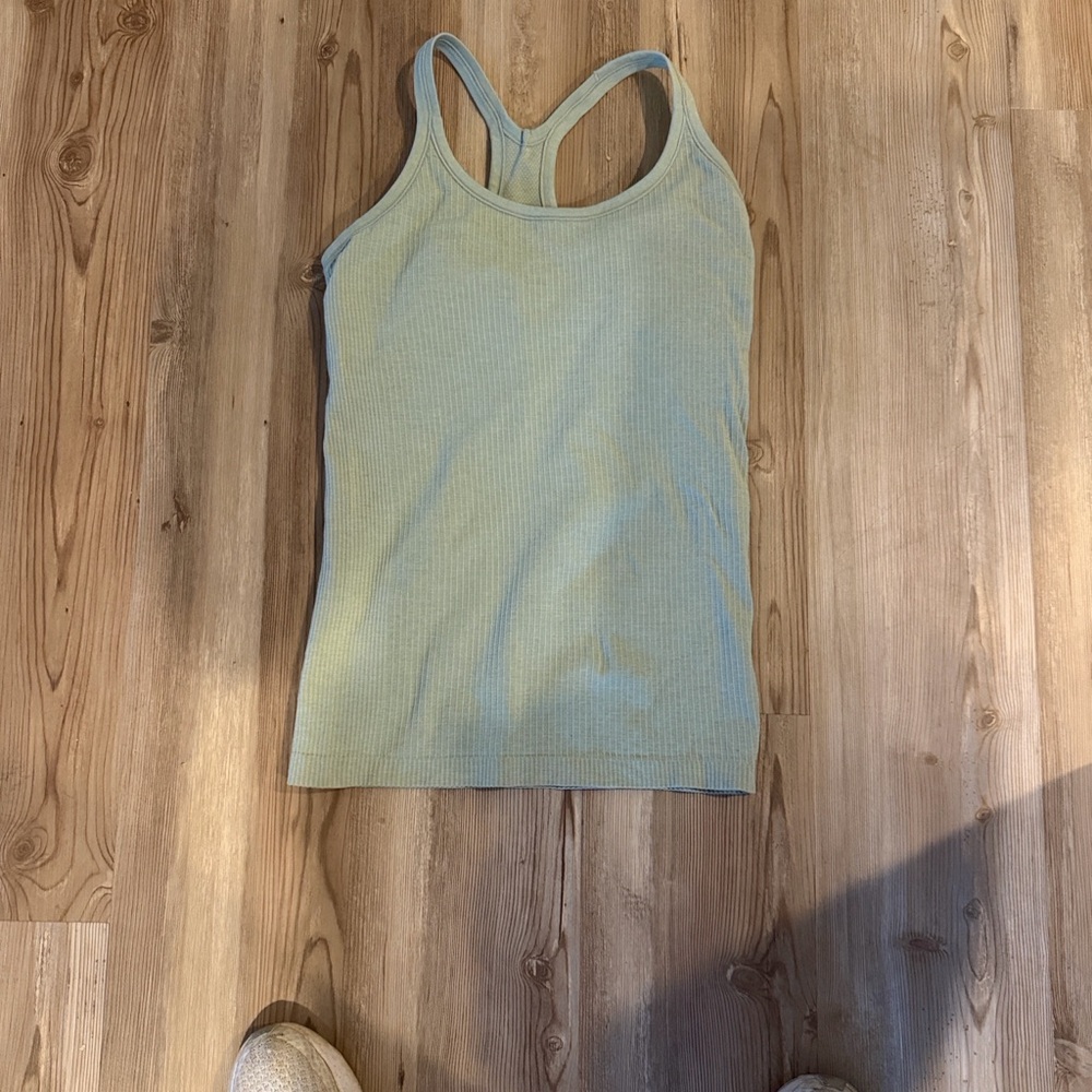 Lululemon Women's sage Green Ribbed Tank Top